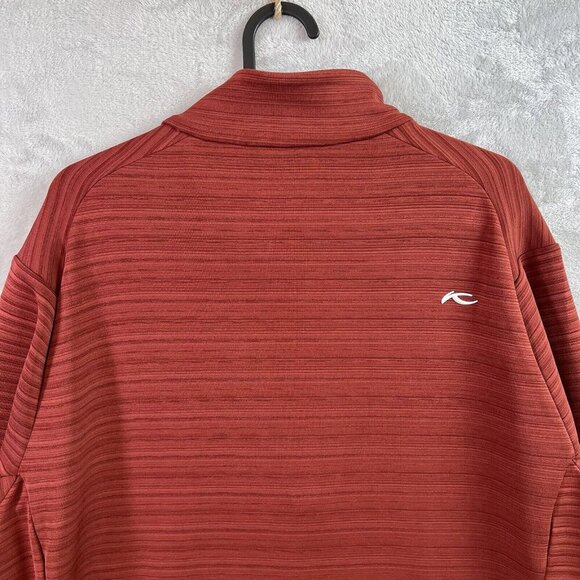 KJUS Golf Jacket Colton Midlayer Men's XL (54) Red Slim Fit $279 Preppy Full Zip - Picture 11 of 16